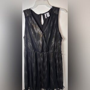 Elegant Black and Gold Women's Dress